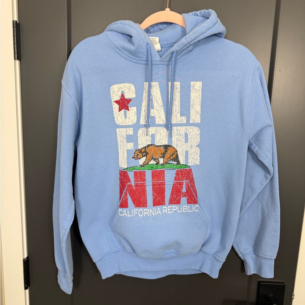 California Republic Blue Hoodie